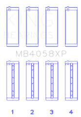 King Engine Bearings - King Nissan VQ35DE (Size STDX) Performance Main Bearing Set - Demon Performance
