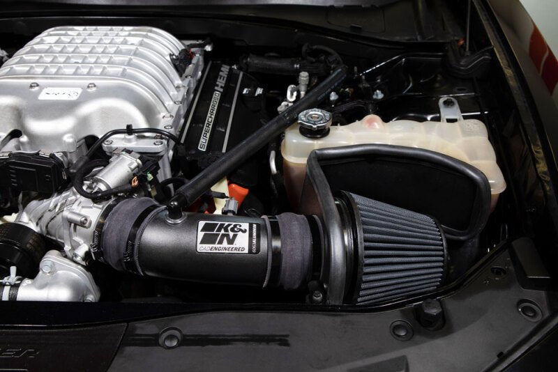 K&N Engineering - K&N 17 - 23 Dodge Charger/Challenger Hellcat SC 6.2L V8 DRYFLOW Performance Air Intake System - Demon Performance