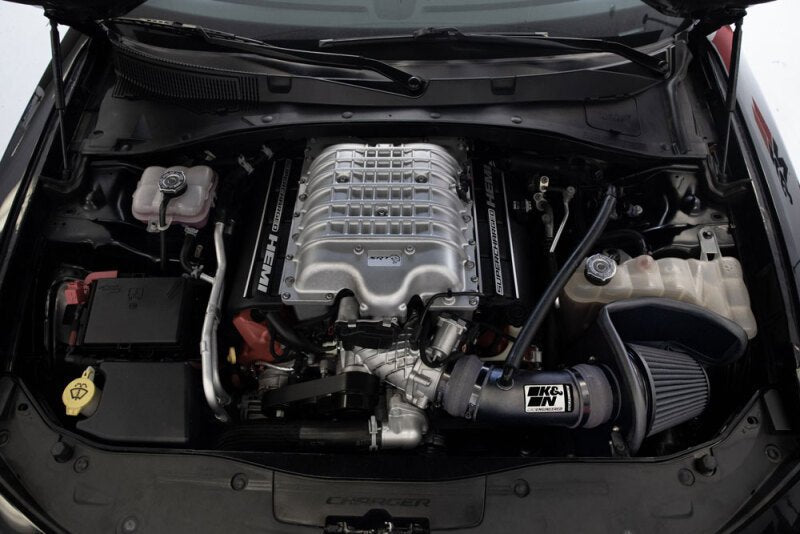K&N Engineering - K&N 17 - 23 Dodge Charger/Challenger Hellcat SC 6.2L V8 DRYFLOW Performance Air Intake System - Demon Performance