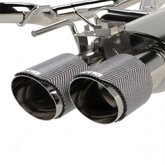 Kooks Headers - Kooks 18 - 24 Ford Mustang GT 5.0 3in. Valved Touring Cat - Back Exhaust - Carbon Tips - Demon Performance