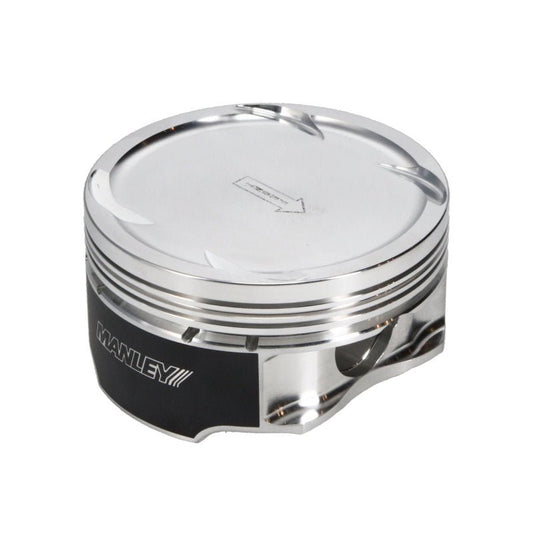 Manley Performance - Manley 03 - 07 Nissan 350Z/Maxima 81.4mm Stroker 96.00mm +.5mm Bore 8.5:1 Dish Piston Set w/ Rings - Demon Performance