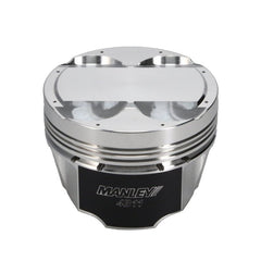Manley Performance - Manley Mitsubishi 4B11 86.5mm Bore 10.0:1 CR +2cc Dome Turbo Tuff Piston Set w/ Rings - Demon Performance