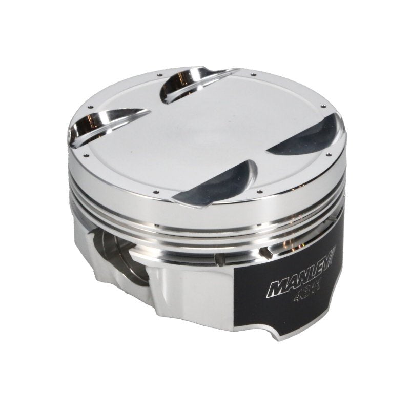 Manley Performance - Manley Mitsubishi 4B11 86.5mm Bore 10.0:1 CR - 3.5cc Dish Turbo Tuff Piston Set w/ Rings - Demon Performance