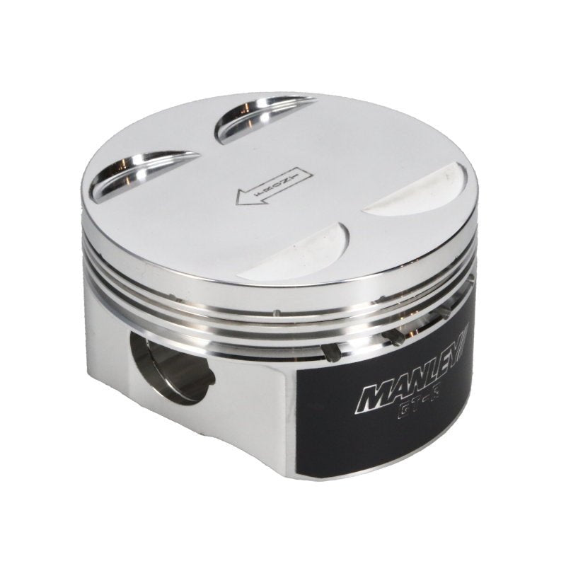 Manley Performance - Manley Nissan GTR VR38DETT 98mm Bore 88.4mm Stroke - 2cc Dish Turbo Tuff Piston Set w/ Rings - Demon Performance