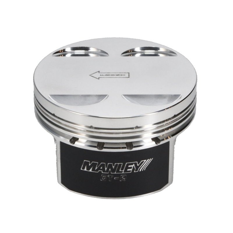 Manley Performance - Manley Nissan GTR VR38DETT 98mm Bore 88.4mm Stroke - 2cc Dish Turbo Tuff Piston Set w/ Rings - Demon Performance