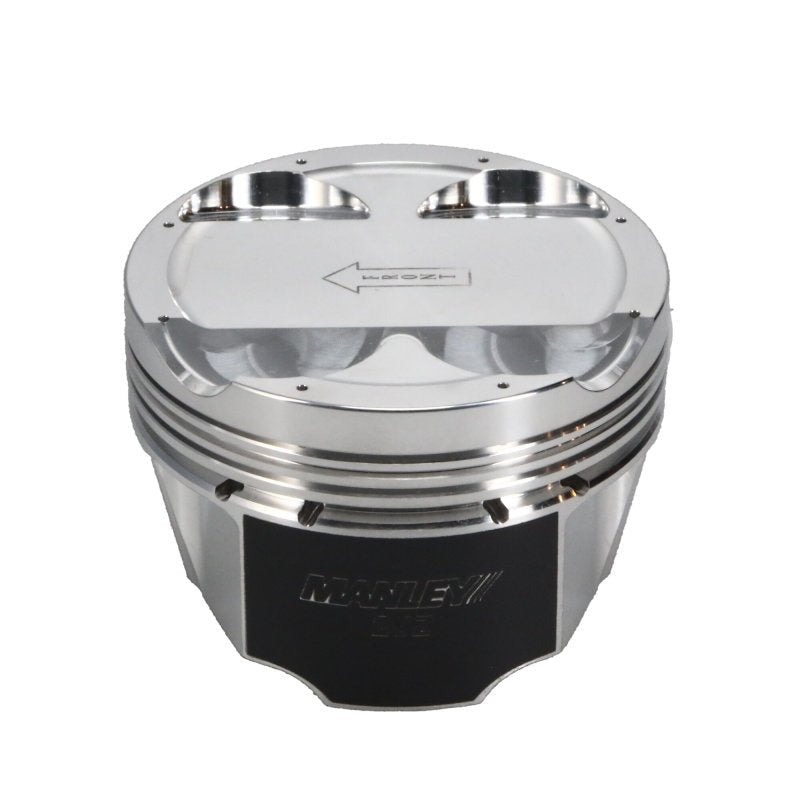 Manley Performance - Manley Toyota Supra Turbo (2JZGTE) 94mm Stroke 86.5mm Bore 10:1 CR - 6cc Dish Piston Set w/Rings (ED) - Demon Performance