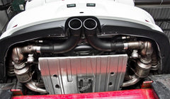 MBRP - MBRP 14 - 19 Porsche GT3/GT3RS 3in Center Muffler Bypass 4in Tips - Black Coated - Demon Performance