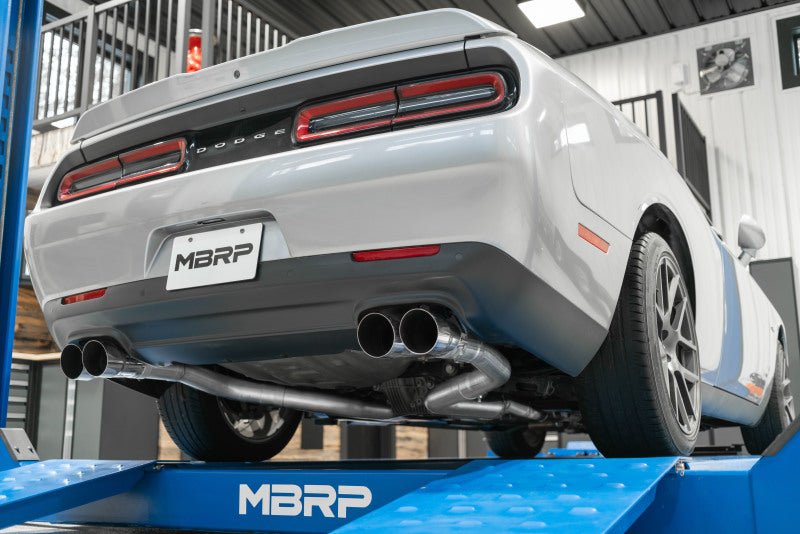 MBRP - MBRP 15 - 16 Dodge Challenger 5.7L HEMI Cat Back Dual Split Rear - Demon Performance