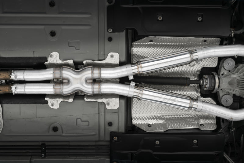 MBRP - MBRP 15 - 16 Dodge Challenger RT 5.7L Aluminized Steel 3in Dual Rear Cat - back Quad Tips - Street - Demon Performance