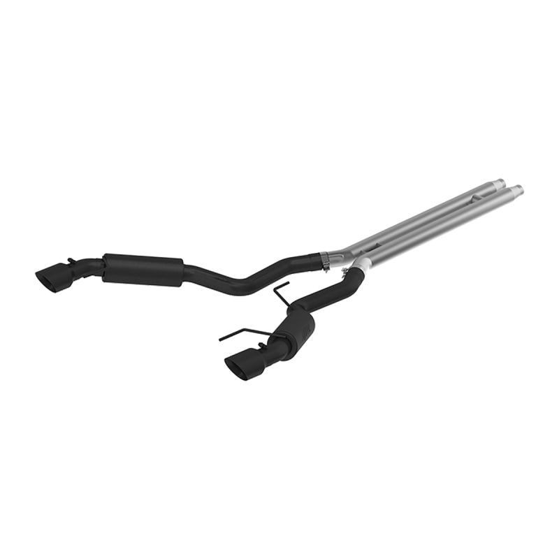 MBRP - MBRP 15 - 17 Ford Mustang GT 5.0 3in Cat Back Dual Split Rear Race Version 4.5in Tips - Black Coated - Demon Performance