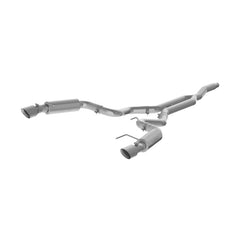 MBRP - MBRP 15 - 18 Ford Mustang EcoBoost 2.3L T409 3in Cat Back Dual Split Rear Exit (Race Version) - Demon Performance