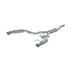 MBRP - MBRP 15 - 19 Ford Mustang EcoBoost 2.3L Alum 3in Cat Back Dual Split Rear Exit (Race Version) - Demon Performance