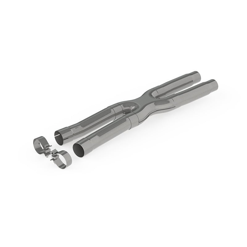 MBRP - MBRP 15 - 19 Ford Mustang GT 2.5in Resonator Delete X - Pipe - T409 - Demon Performance