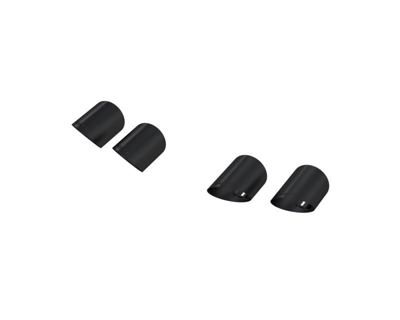 MBRP - MBRP 15 - 24 Ford Mustang T304 SS 4in OD / 6.5in Length Quad Tip Cover Kit - Black Tip - Demon Performance