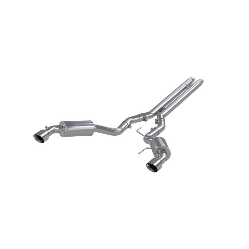MBRP - MBRP 15 Ford Mustang GT 5.0 3in Cat Back Dual Split Rear Street Version 4.5in Tips - Aluminized - Demon Performance