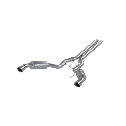 MBRP - MBRP 15 Ford Mustang GT 5.0 3in Cat Back Dual Split Rear Street Version 4.5in Tips - Aluminized - Demon Performance