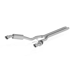 MBRP - MBRP 15 Ford Mustang GT 5.0 3in Cat Back Dual Split Rear Street Version 4.5in Tips - Aluminized - Demon Performance