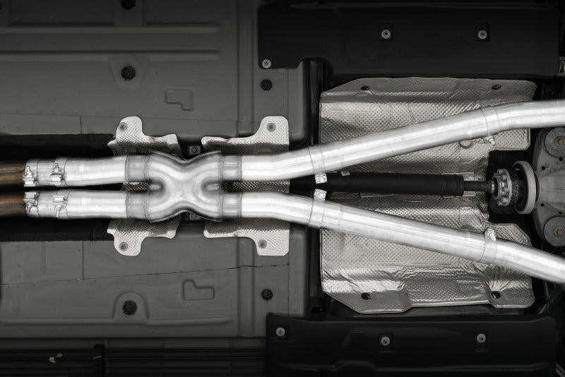 MBRP - MBRP 15 - Up Challenger 5.7L / 17 - Up 6.2L/6.4L 3in Race Series Cat - Back w/ Quad Tips AS Exhaust - Demon Performance