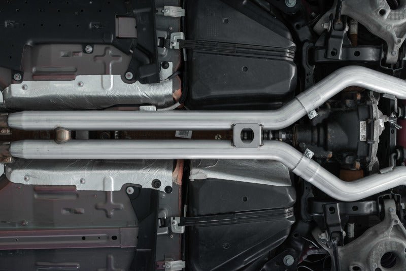 MBRP - MBRP 18 - 19 Ford Mustang GT 5.0 3in Dual Split Rear Cat Back w/ Quad 4.0in Dual Wall Tips - T304 - Demon Performance