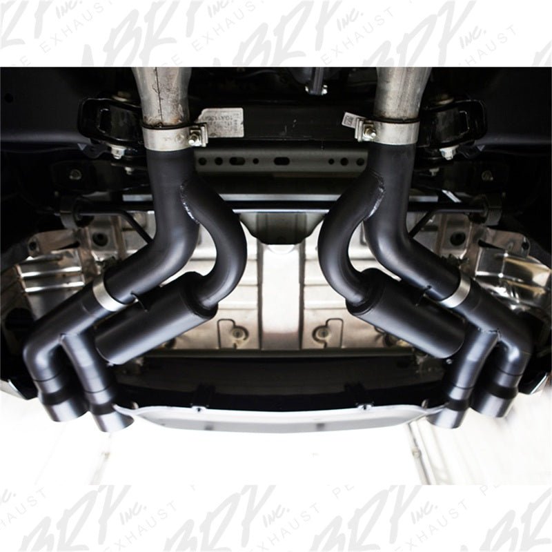 MBRP - MBRP 18 - 20 Ford Mustang GT 2.5in Black Coated Non Active Dual Axle Back Exhaust - 4in Dual Wall Tips - Demon Performance