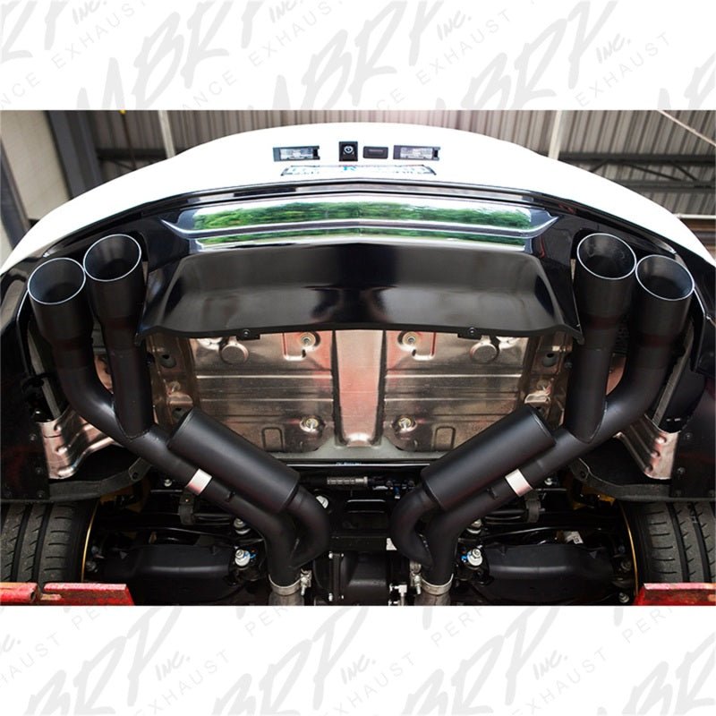 MBRP - MBRP 18 - 20 Ford Mustang GT 2.5in Black Coated Non Active Dual Axle Back Exhaust - 4in Dual Wall Tips - Demon Performance