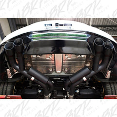 MBRP - MBRP 18 - 20 Ford Mustang GT 2.5in Black Coated Non Active Dual Axle Back Exhaust - 4in Dual Wall Tips - Demon Performance