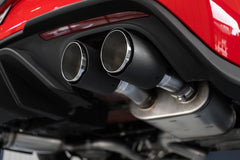 MBRP - MBRP 18 - 20 Ford Mustang GT 5.0 w/ Quad Tip Active Exhaust Cat Back Split Rear T304 w/ Carb Fib Tips - Demon Performance