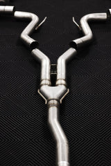 MBRP - MBRP 18 - 22 Ford Mustang 2.3L Ecoboost 3in Cat - Back Exhaust w/ Quad Carbon Fiber SS Tips - T304 - Demon Performance