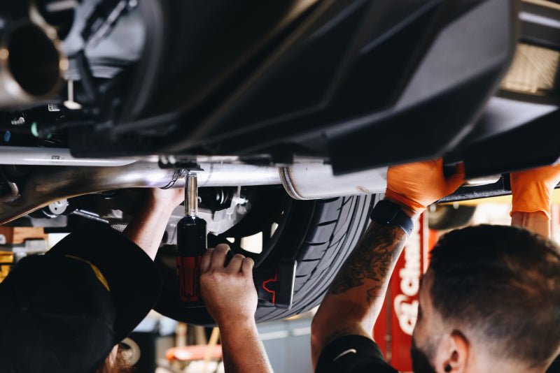 MBRP - MBRP 18 - 22 Ford Mustang 2.3L Ecoboost 3in Cat - Back Exhaust w/ Quad Carbon Fiber SS Tips - T304 - Demon Performance