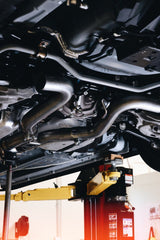 MBRP - MBRP 18 - 22 Ford Mustang 2.3L Ecoboost 3in Cat - Back Exhaust w/ Quad Carbon Fiber SS Tips - T304 - Demon Performance