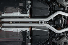 MBRP - MBRP 18 - 22 Ford Mustang GT 5L T304 SS 3in Cat - Back Dual Rear w/4in Quad Carbon Fiber Tips (Street) - Demon Performance