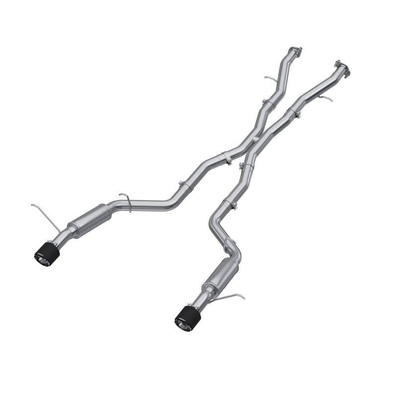 MBRP - MBRP 18 - 23 Dodge Durango SRT 6.4L Armor Pro T304 SS 3in Cat Back Exhaust Dual Rear Exit w/ CF Tips - Demon Performance