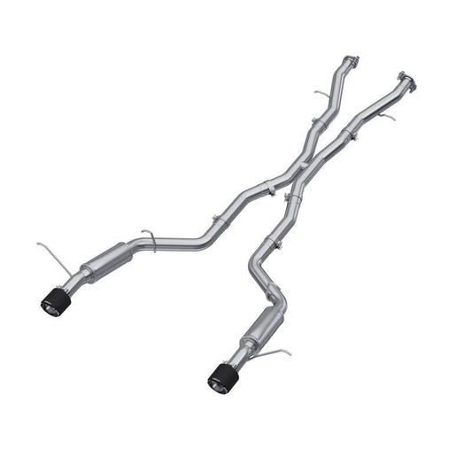 MBRP - MBRP 18 - 23 Dodge Durango SRT 6.4L Armor Pro T304 SS 3in Cat Back Exhaust Dual Rear Exit w/ CF Tips - Demon Performance