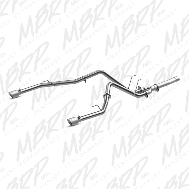 MBRP - MBRP 2014 Dodge Ram 1500 3.0L EcoDiesel 2.5in Filter Back Exhaust Dual Split Rear Exit Alum - Demon Performance