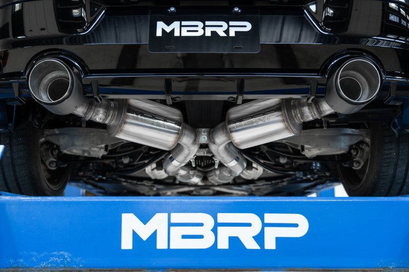MBRP - MBRP 23 - 24 Nissan Z 3.0L Armor Pro T304 Stainless Steel 3in Cat - Back Dual Rear Exit w/ 5in OD Tips - Demon Performance