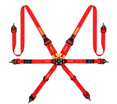 MOMO - Momo Int. Camlock 6pt Clip In Restraint - Red - Demon Performance
