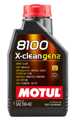 Motul - Motul 1L Synthetic Engine Oil 8100 X - CLEAN Gen 2 5W40 - Demon Performance