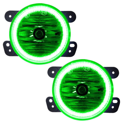 ORACLE Lighting - Oracle Lighting 11 - 13 Jeep Grand Cherokee Pre - Assembled LED Halo Fog Lights - Green - Demon Performance