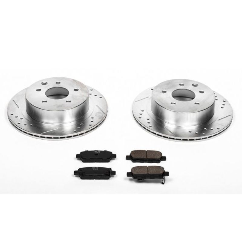PowerStop - Power Stop 03 - 05 Infiniti G35 Rear Z23 Evolution Sport Brake Kit - Demon Performance