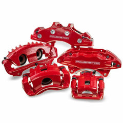 PowerStop - Power Stop 05 - 08 Infiniti G35 Rear Red Calipers w/Brackets - Pair - Demon Performance