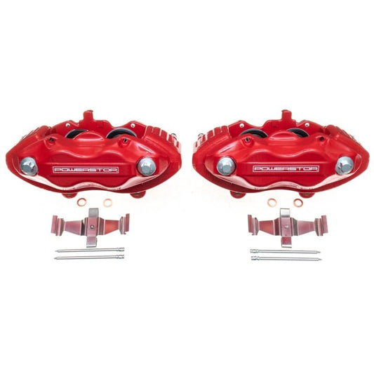 PowerStop - Power Stop 05 - 10 Chrysler 300 Front Red Calipers w/o Brackets - Pair - Demon Performance