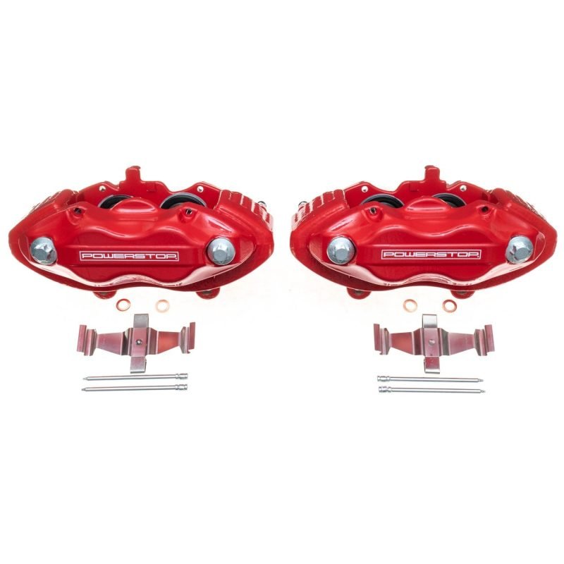 PowerStop - Power Stop 05 - 10 Chrysler 300 Front Red Calipers w/o Brackets - Pair - Demon Performance