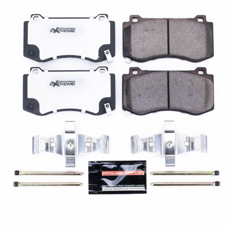 PowerStop - Power Stop 05 - 10 Chrysler 300 Front Z26 Extreme Street Brake Pads w/Hardware - Demon Performance
