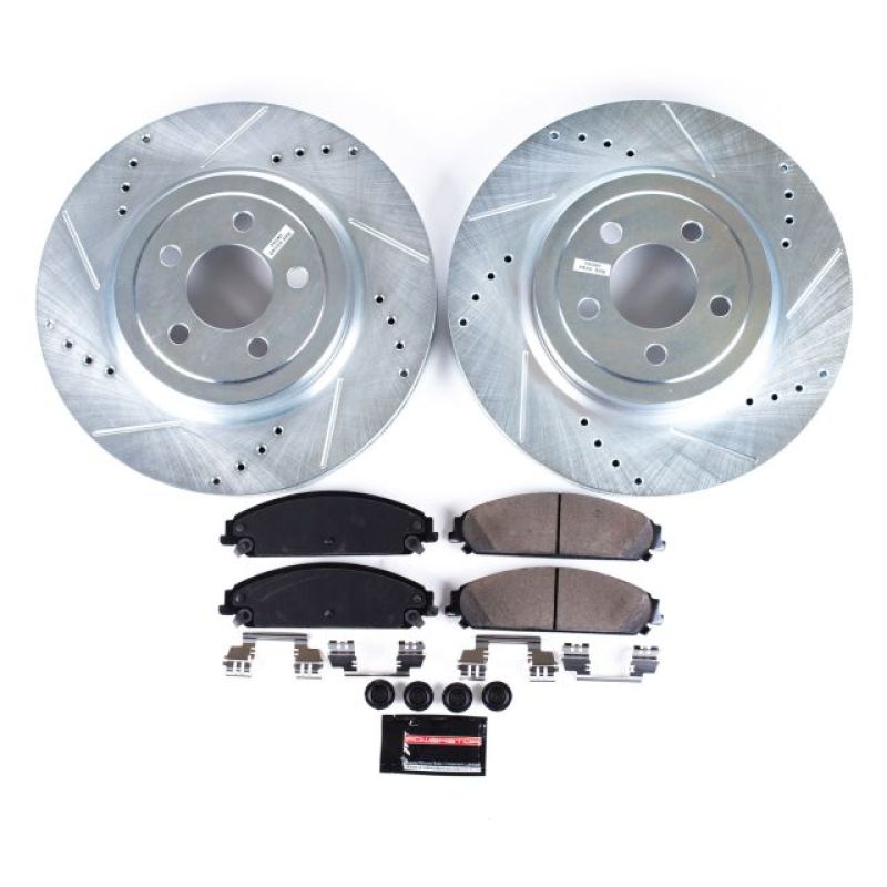 PowerStop - Power Stop 05 - 19 Chrysler 300 Front Z23 Evolution Sport Brake Kit - Demon Performance