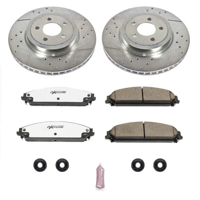 PowerStop - Power Stop 05 - 19 Chrysler 300 Front Z26 Street Warrior Brake Kit - Demon Performance