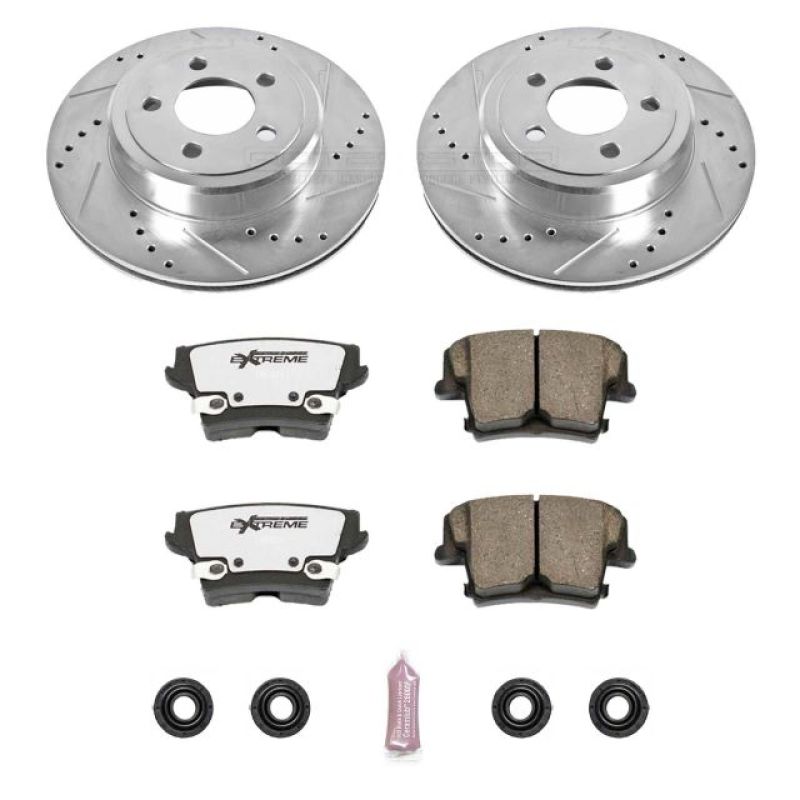 PowerStop - Power Stop 05 - 19 Chrysler 300 Rear Z26 Street Warrior Brake Kit - Demon Performance