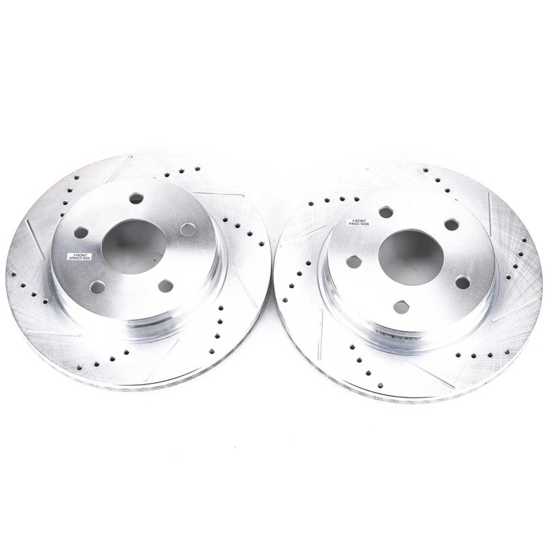PowerStop - Power Stop 07 - 09 Chrysler Aspen Front Evolution Drilled & Slotted Rotors - Pair - Demon Performance