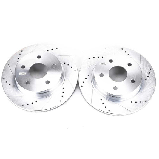 PowerStop - Power Stop 07 - 09 Chrysler Aspen Front Evolution Drilled & Slotted Rotors - Pair - Demon Performance