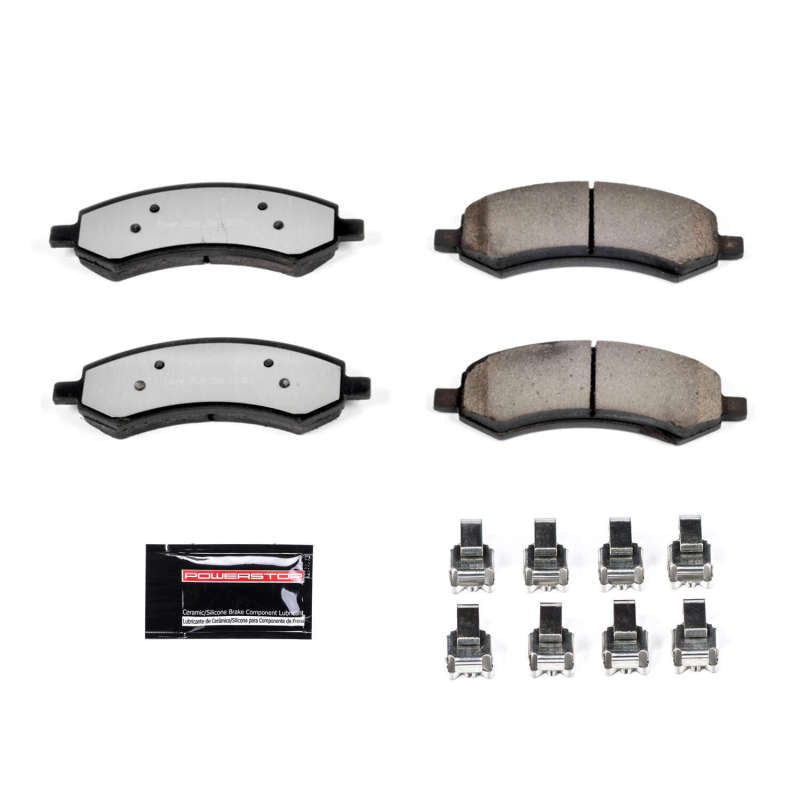 PowerStop - Power Stop 07 - 09 Chrysler Aspen Front Z36 Truck & Tow Brake Pads w/Hardware - Demon Performance