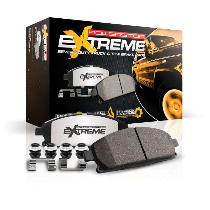 PowerStop - Power Stop 07 - 09 Chrysler Aspen Front Z36 Truck & Tow Brake Pads w/Hardware - Demon Performance